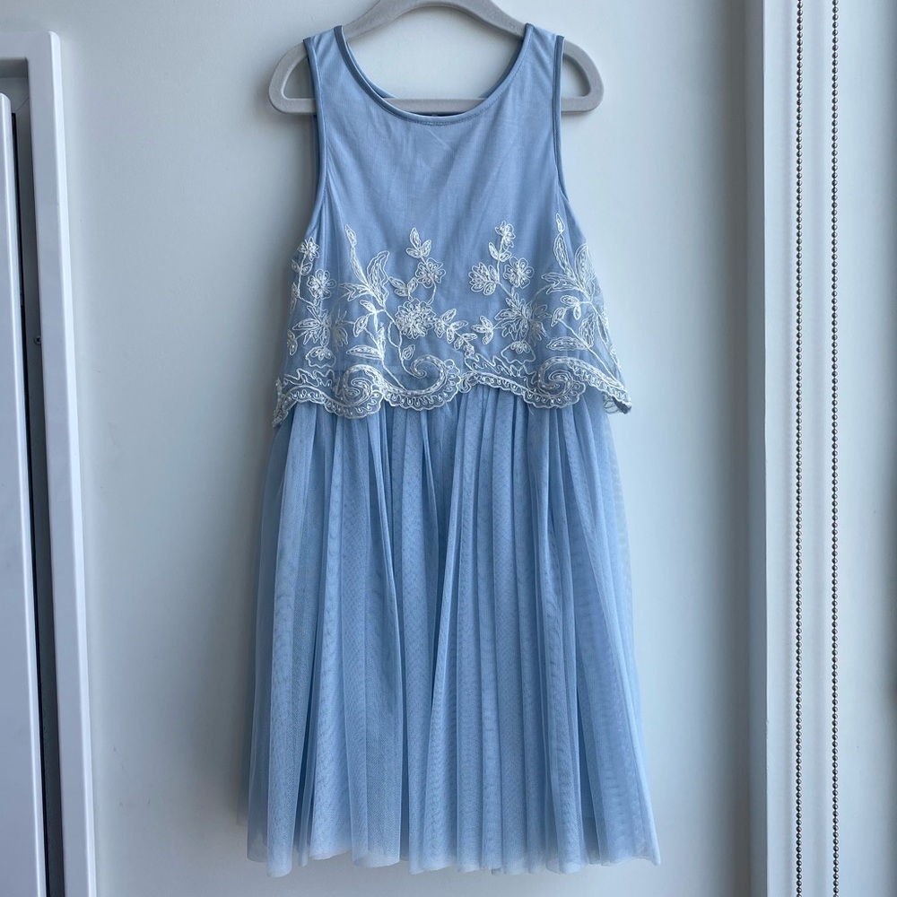Derhy Kids blue dress with white design